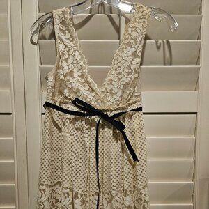 Bcbg cream dress